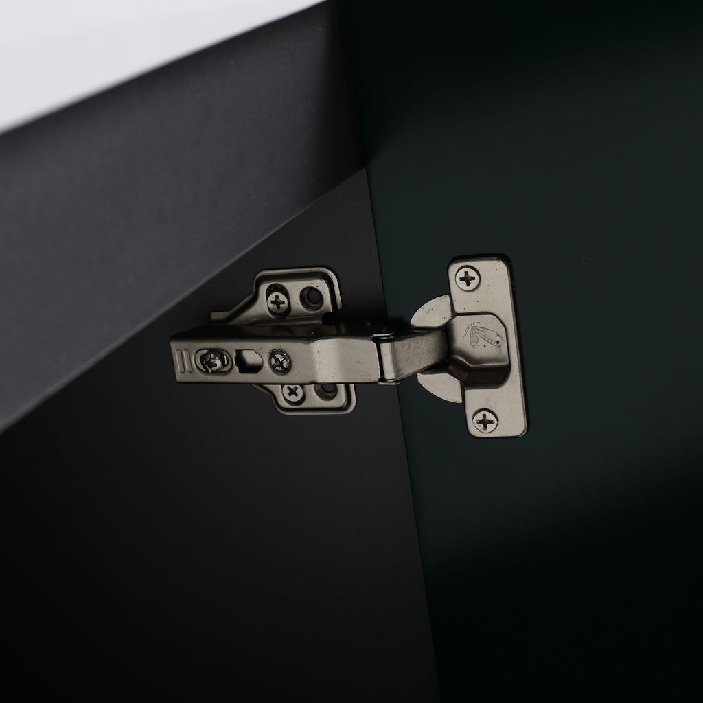 Modern Freestanding Bathroom Vanity with Soft Close Cabinet Doors - Pearl Silver, White, or Dark Green