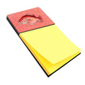 Strawberry Snapper Watercolor Sticky Note Holder Refillable Dispenser Desk Accessory 3x3 Pad Gift