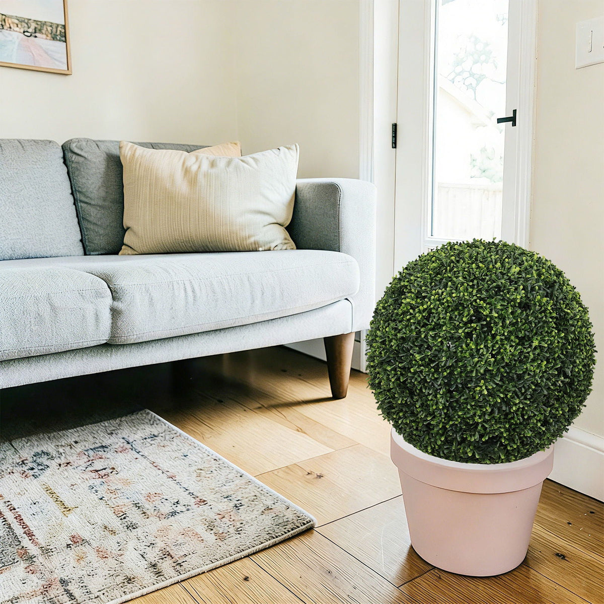 Artificial Topiary Balls with Lifelike Shape Retention - Green