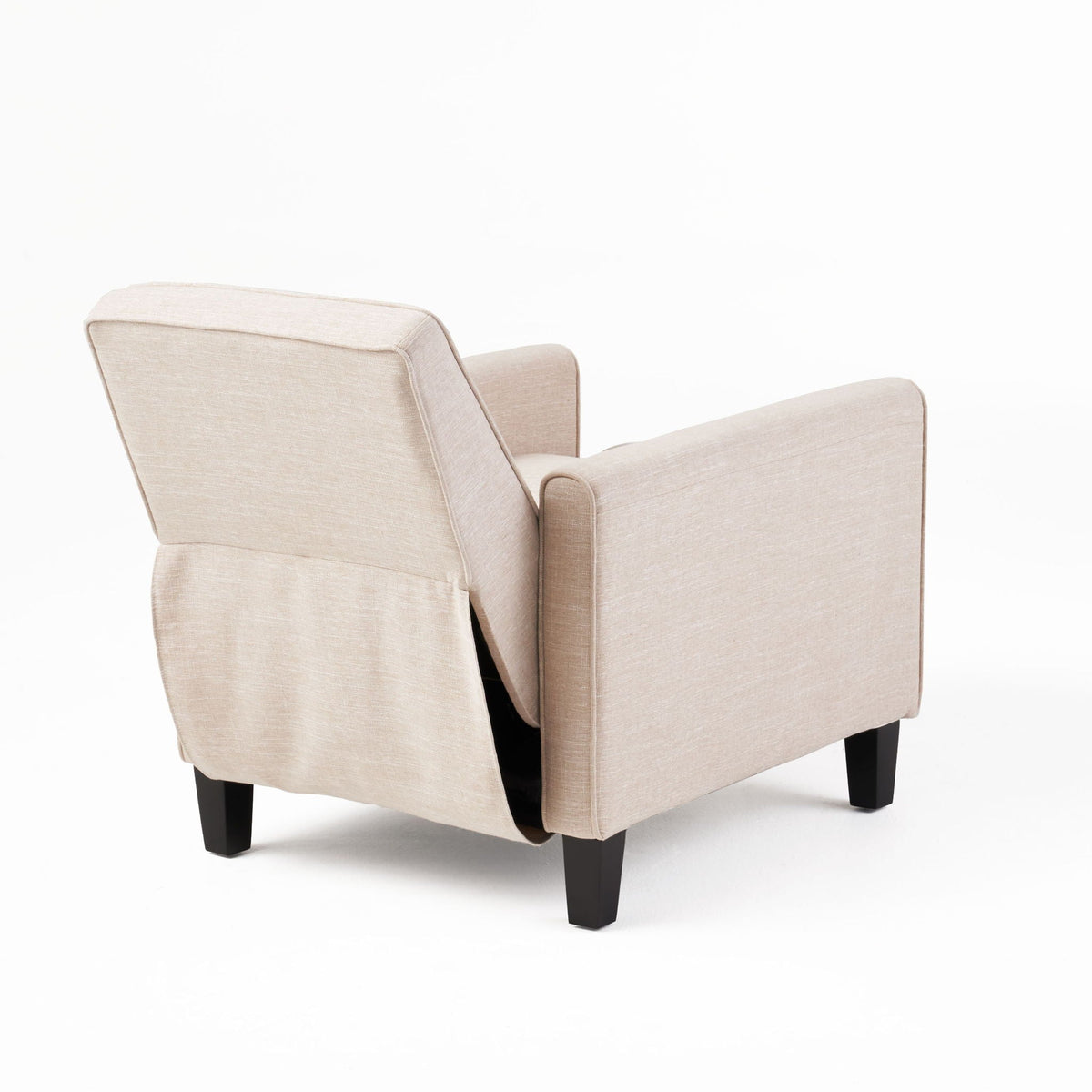Upholstered Push Back Recliner Chair with Adjustable Recline - Multiple Colors