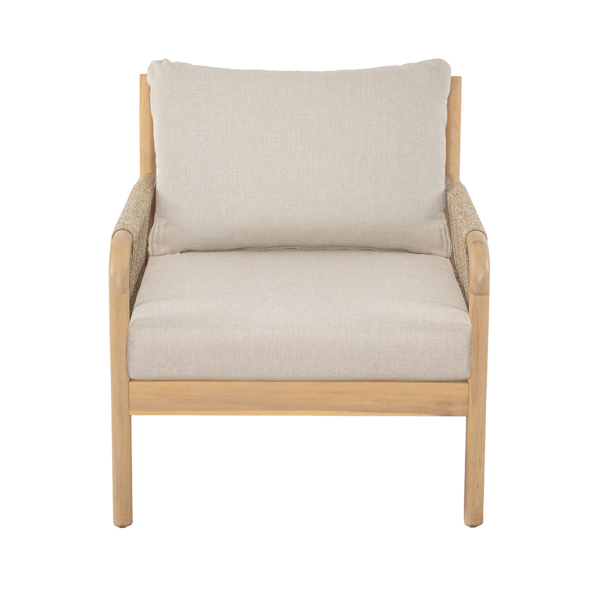 Casper Outdoor 5-Pieces Chat Set with Rope Detailing - Acacia Wood