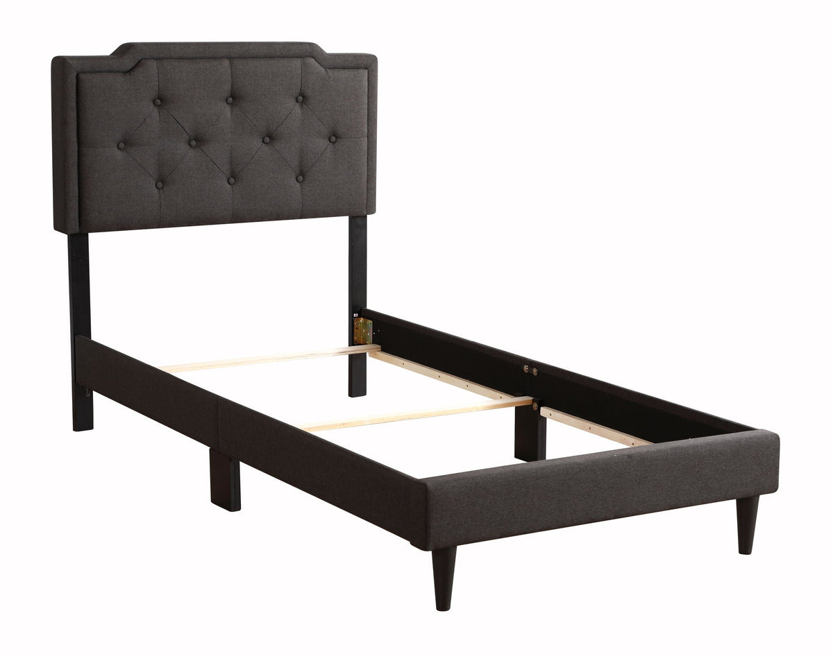 Button Tufted Upholstered Bed with Charming Design - Multiple Colors