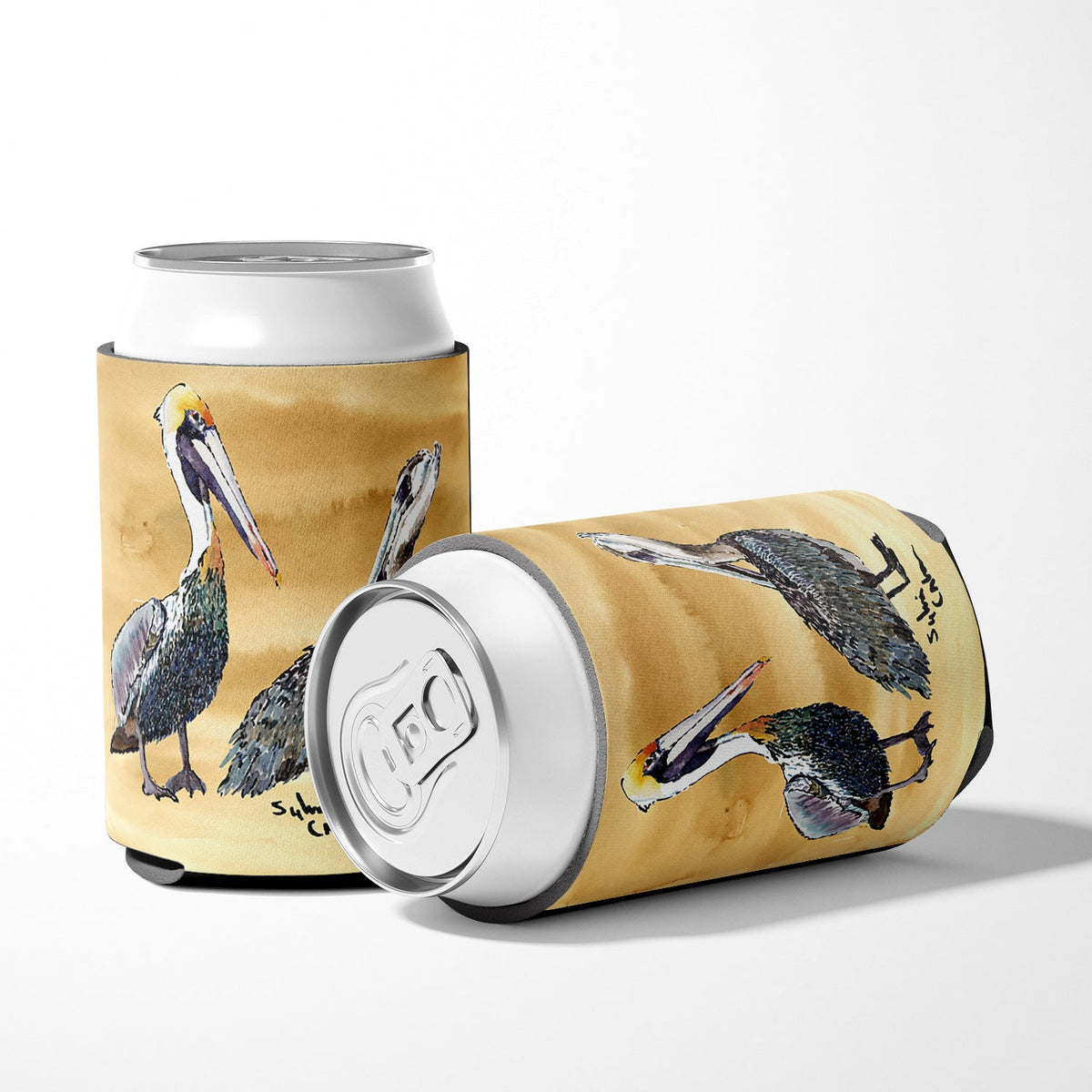Pelican Can or Bottle Hugger Cooler Sleeve for Standard 12 oz Cans, Insulated Foam Beer & Soda Can Hugger Reusable