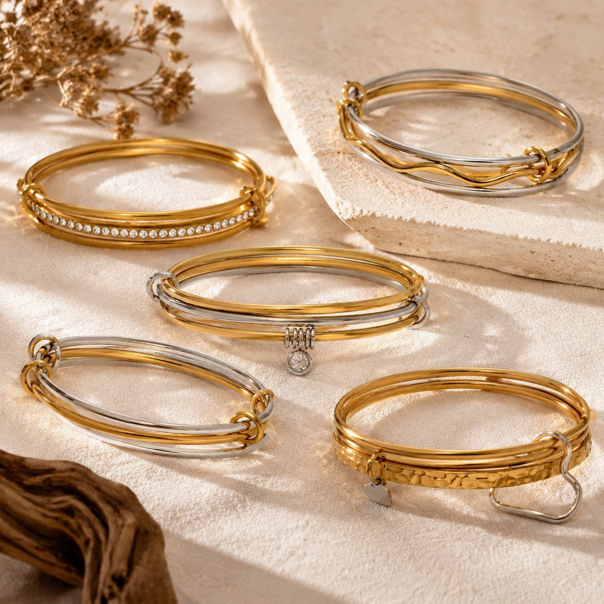 High-end Stainless Steel Zircon Bracelet That Wont Fade