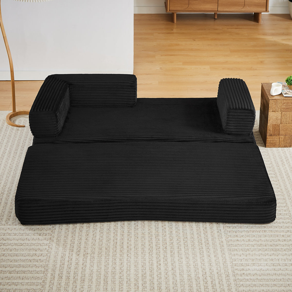 Cloud Boneless Loveseat Sofa with Sponge Structure - Corduroy