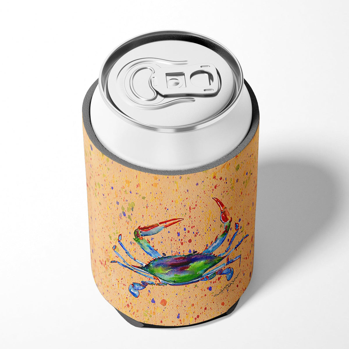 Crab Can or Bottle Hugger Cooler Sleeve for Standard 12 oz Cans, Insulated Foam Beer & Soda Can Hugger Reusable