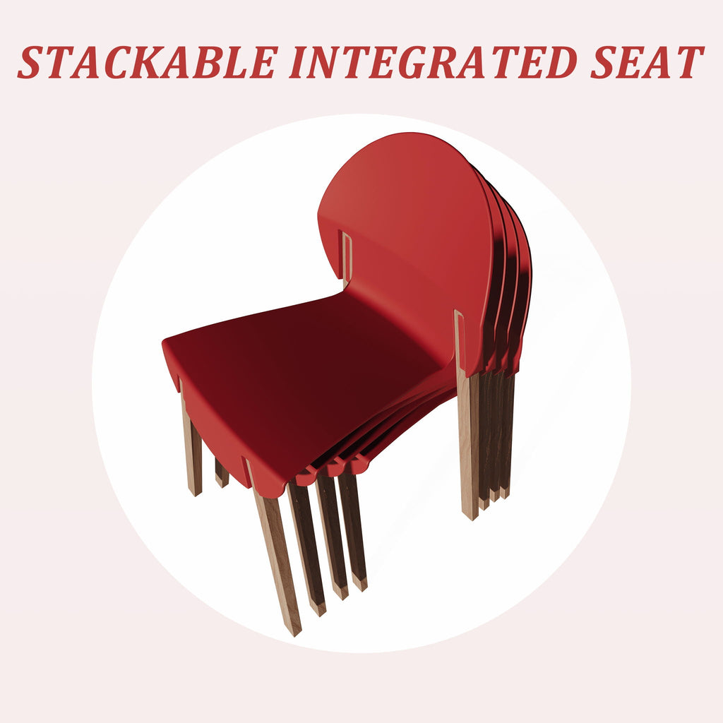 Traditional 4 Piece Outdoor Chair Set with Round Table - Multiple Colors