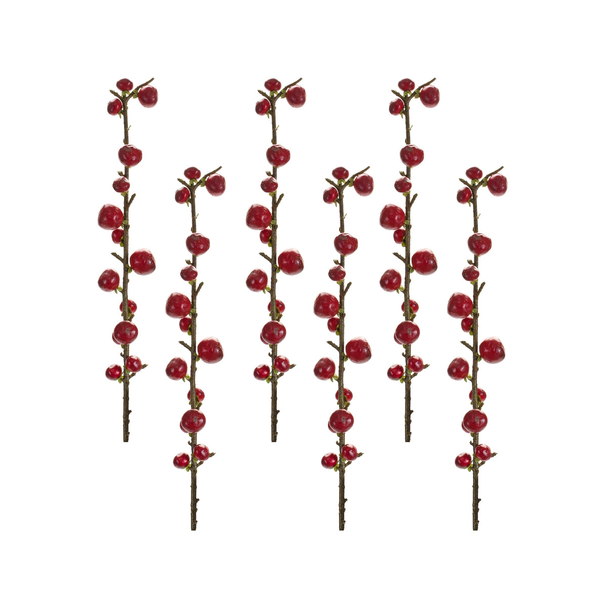 Red Berry Twig Stem (Set of 6)