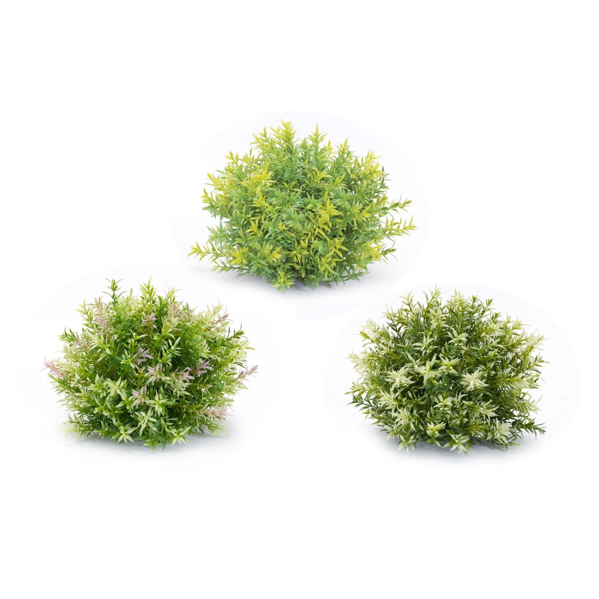 Varigated Mini Leaf Half Orb (Set of 6)