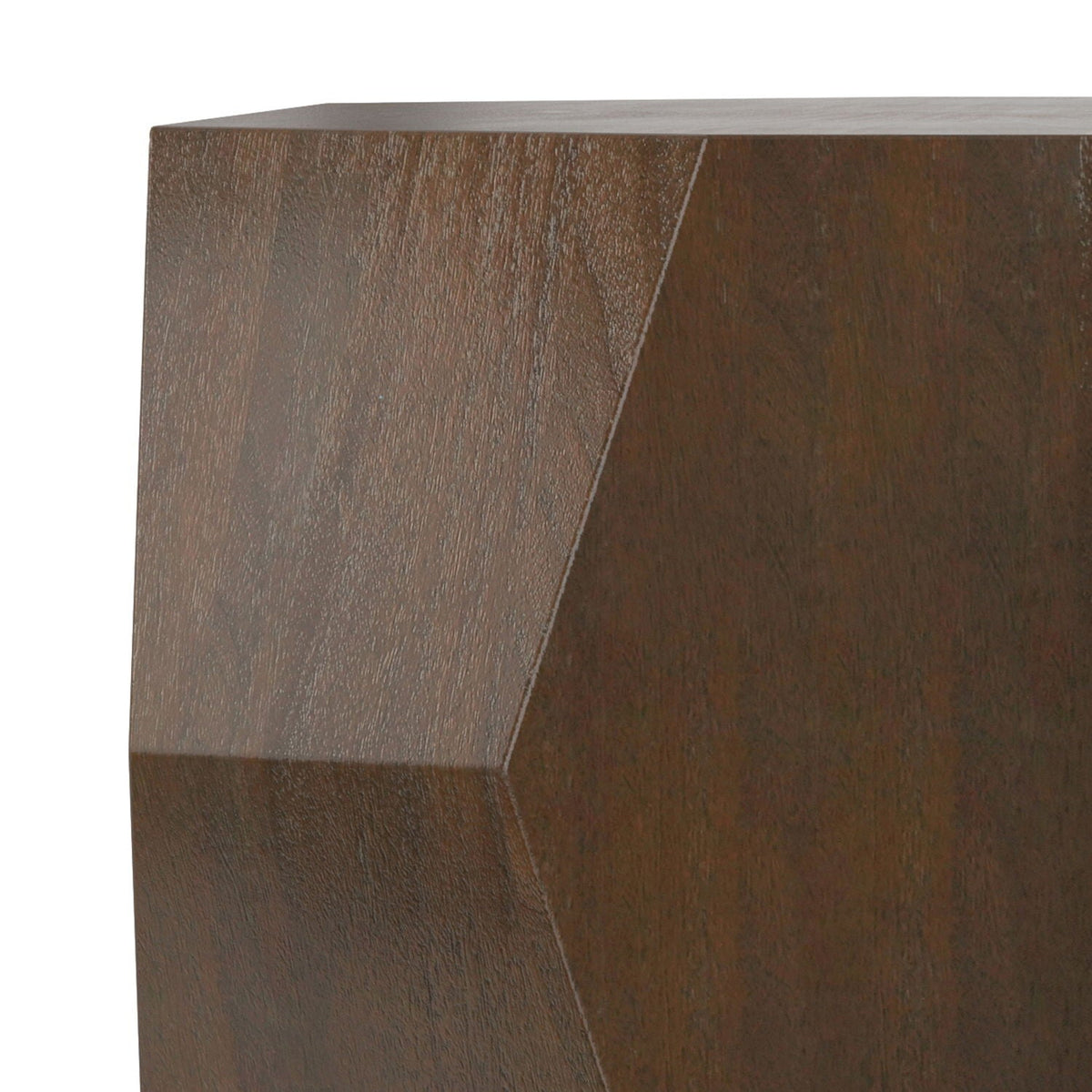 Walnut Geometric Coffee Table with Acacia Veneer - 39" Square