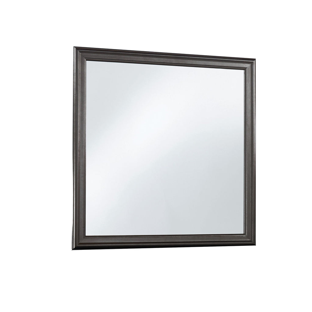 Crocodile Metallic Mirror with Beveled Glass - Dark Gray or White