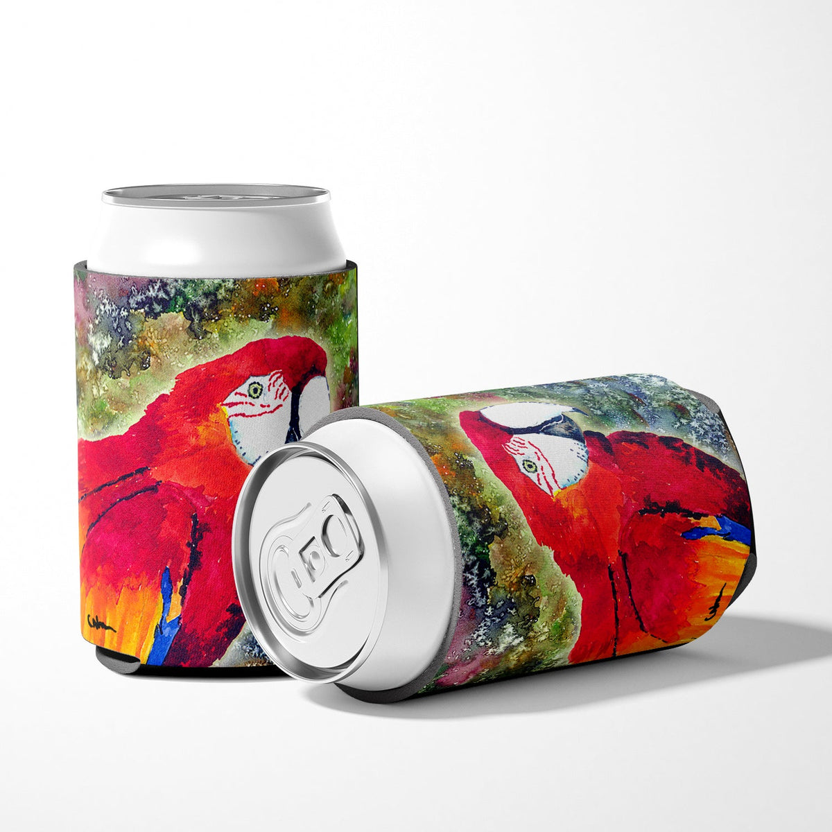 Parrot  Parrot Head Can or Bottle Hugger Cooler Sleeve for Standard 12 oz Cans, Insulated Foam Beer & Soda Can Hugger Reusable