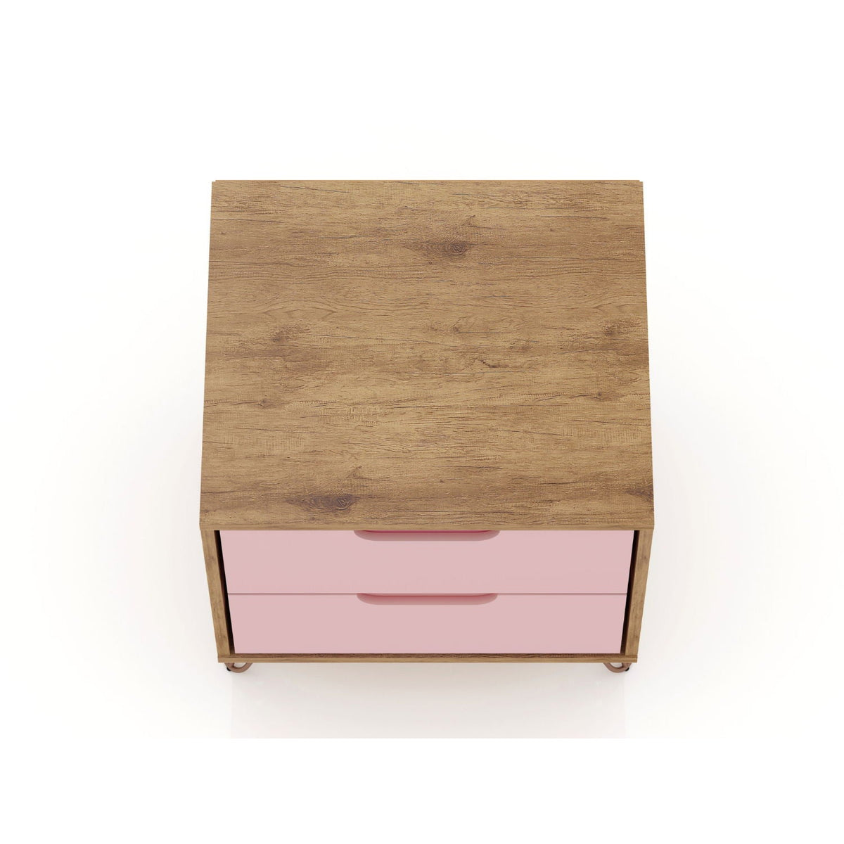 2 Drawer Nightstand with Durable Splayed Legs - Multiple Colors