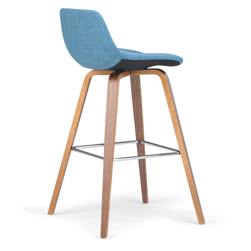 Bentwood Counter or Bar Height Stool Set of 2 with Foot Rest – Multiple Colors