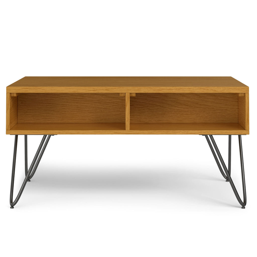 Lift Top Coffee Table with Hidden Storage - Oak