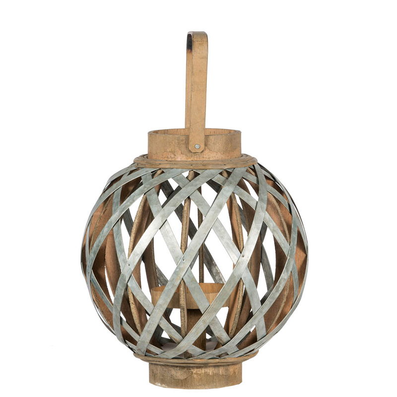 Decorative Lantern With Handle - Silver