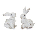 Carved bunny figurine (set of 6)