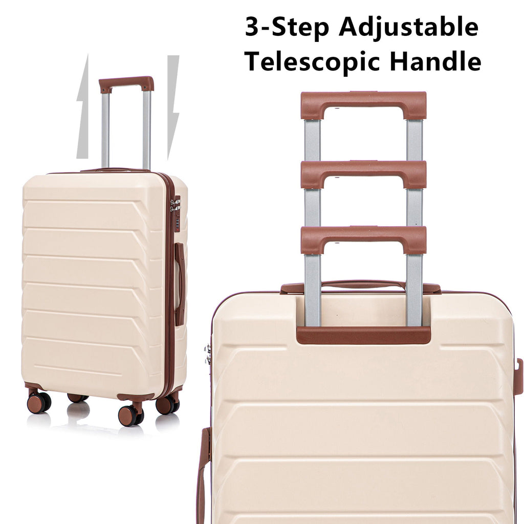 3 Pieces Set Spinner Wheel Luggage With Combination Lock