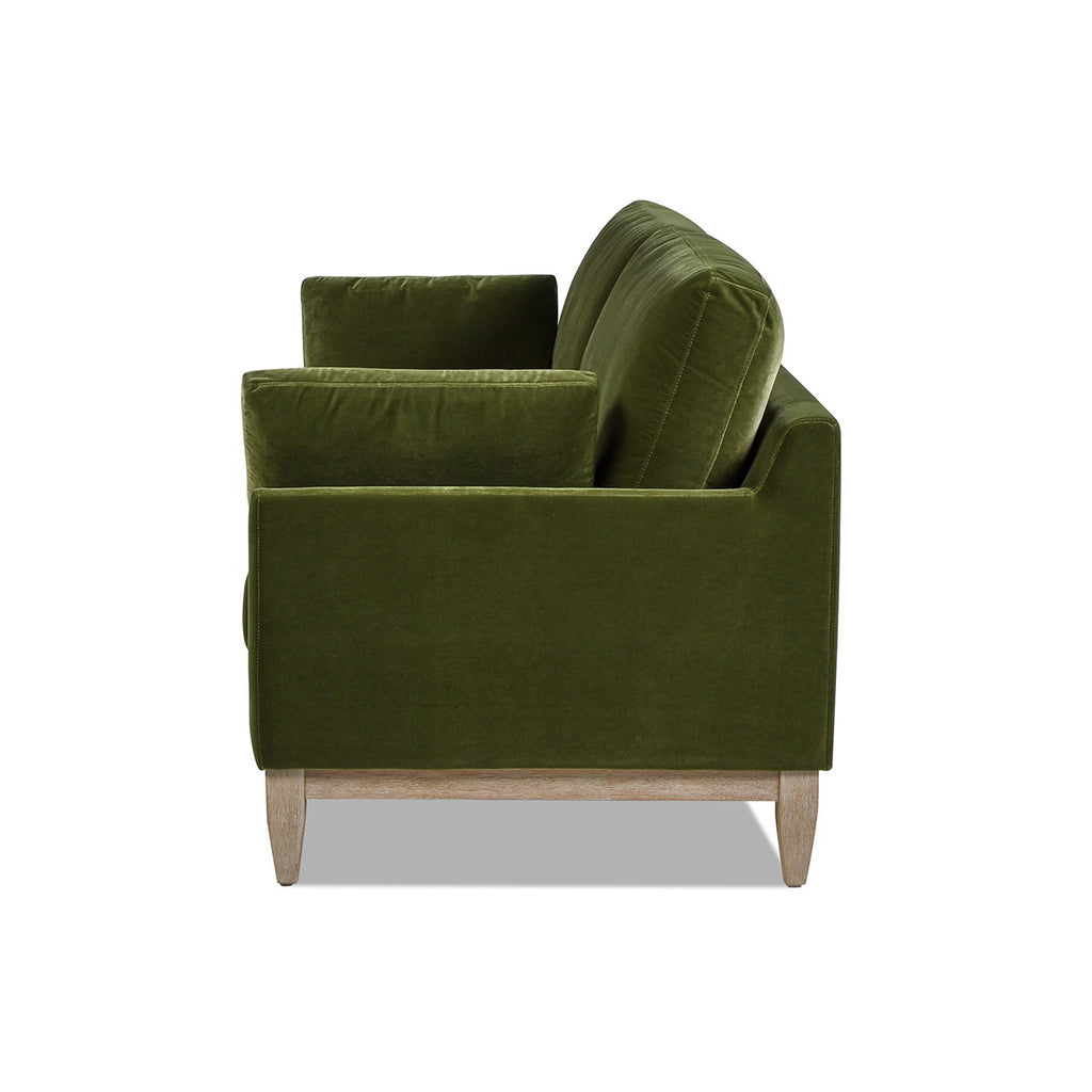 Modern Farmhouse Sofa with Removable Cushions - Dark Green or Orange