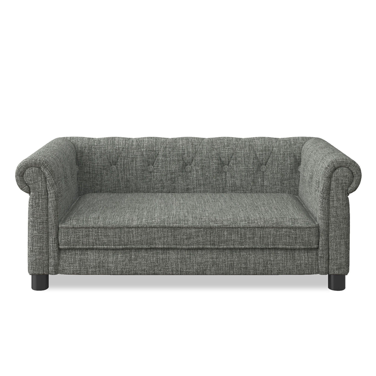 Modern Elegant Rectangle Pet Bed, Durable Elevated Dog Sofa