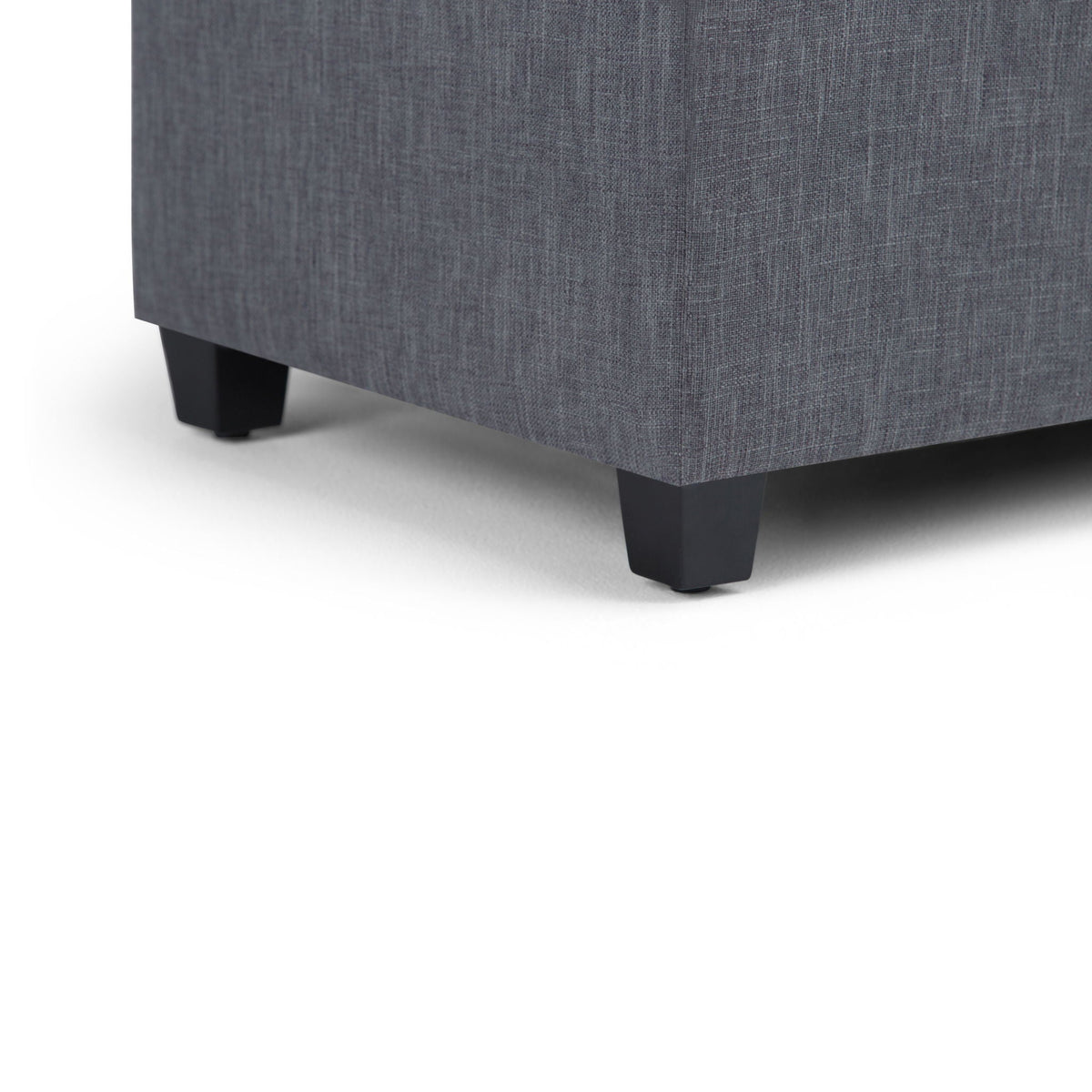 Upholstered Storage Ottoman Bench with Safety Hinge - Multiple Colors
