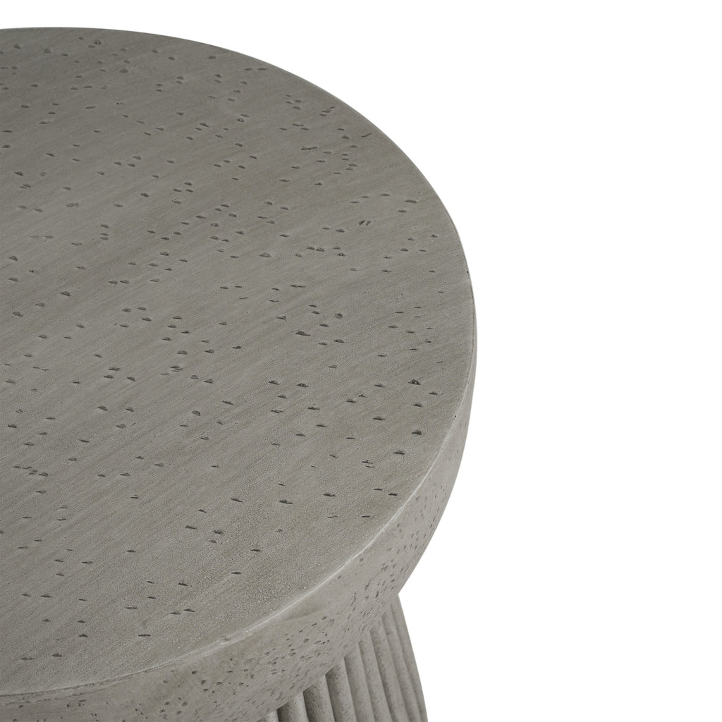 Outdoor Lightweight Concrete Side Table
