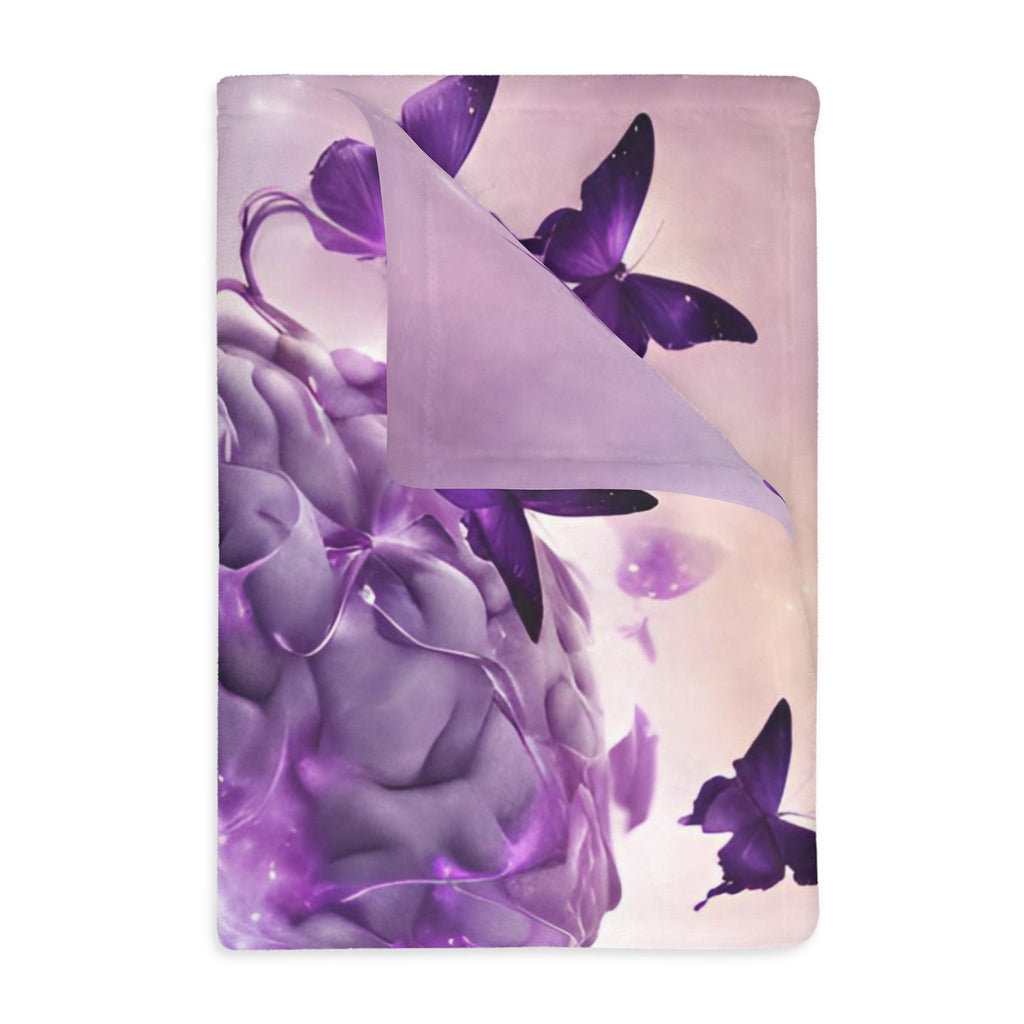 Brain Be Brave Microfiber Blanket (Two-sided print)