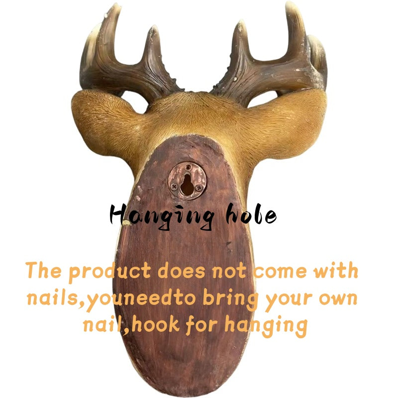 14.57" Wide Stag Head Wall Mount with Realistic Detail - Rustic Resin
