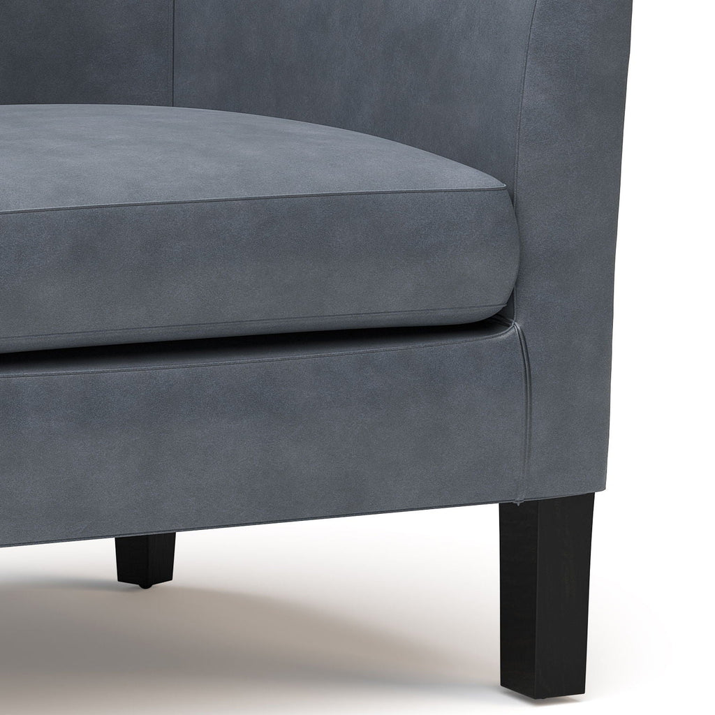 Transitional Tub Chair with Curved Back and Removable Cushion - Multiple Colors