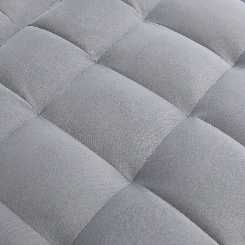 Modern Loveseat Futon Sofa With Pullout Bed, Adjustable Reclining Backrest, Toss Pillows