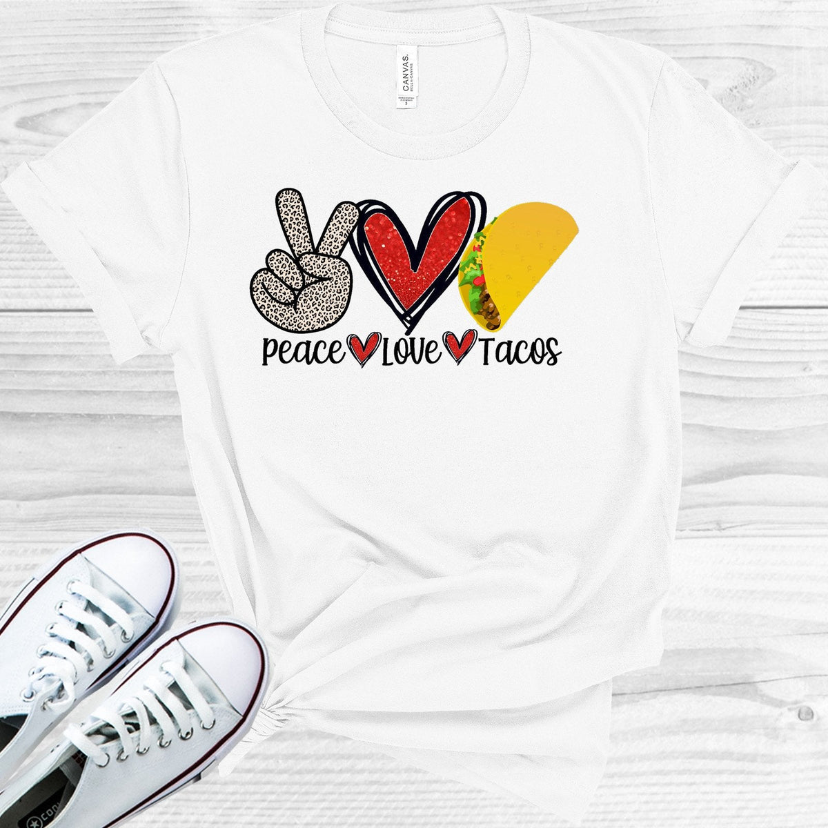 Peace Love Tacos Graphic Tee