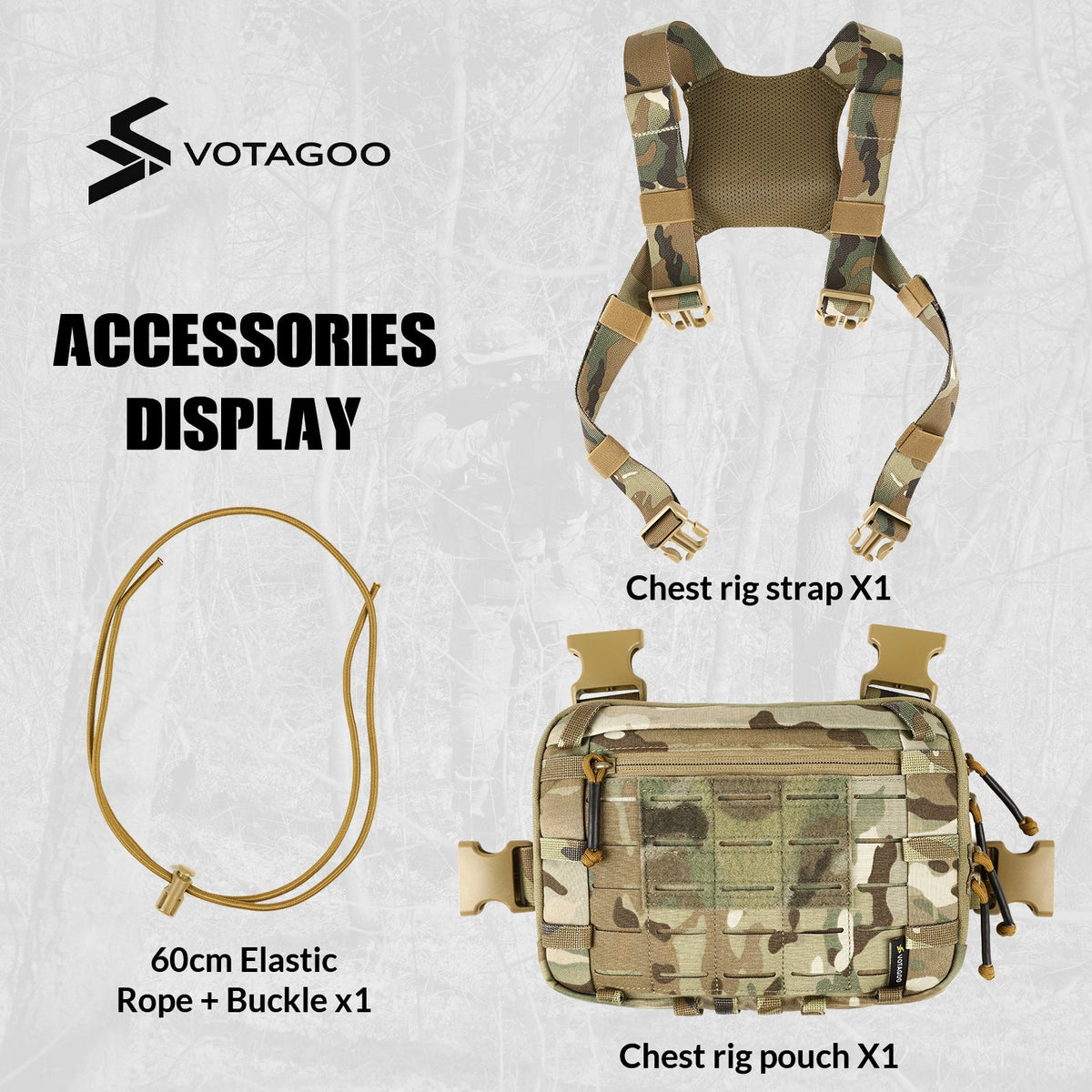 VOTAGOO® Tactical EDC Chest Rig