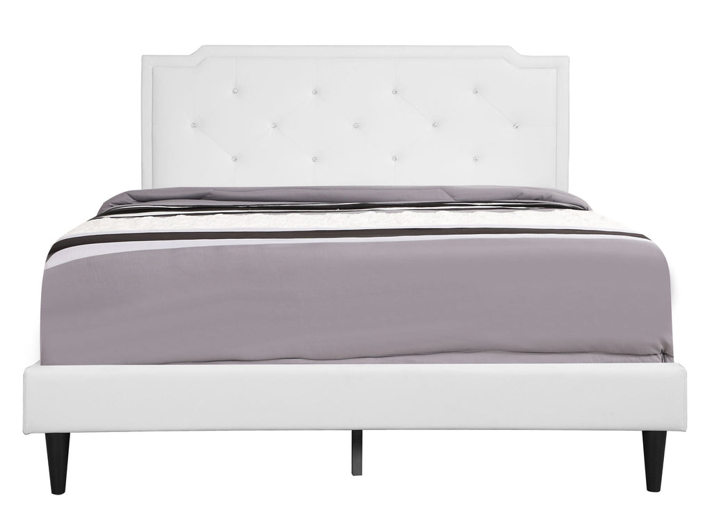 Button Tufted Upholstered Bed with Charming Design - Multiple Colors