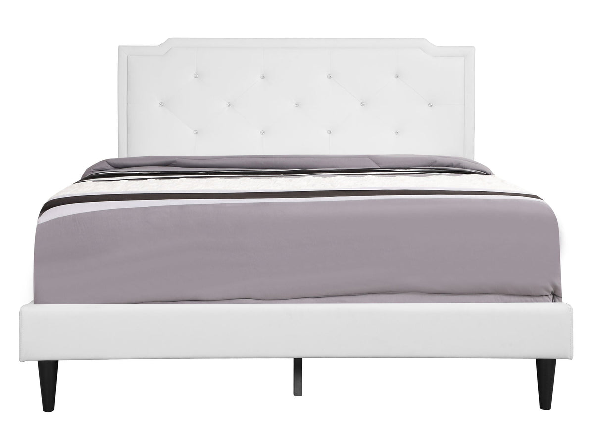Button Tufted Upholstered Bed with Charming Design - Multiple Colors