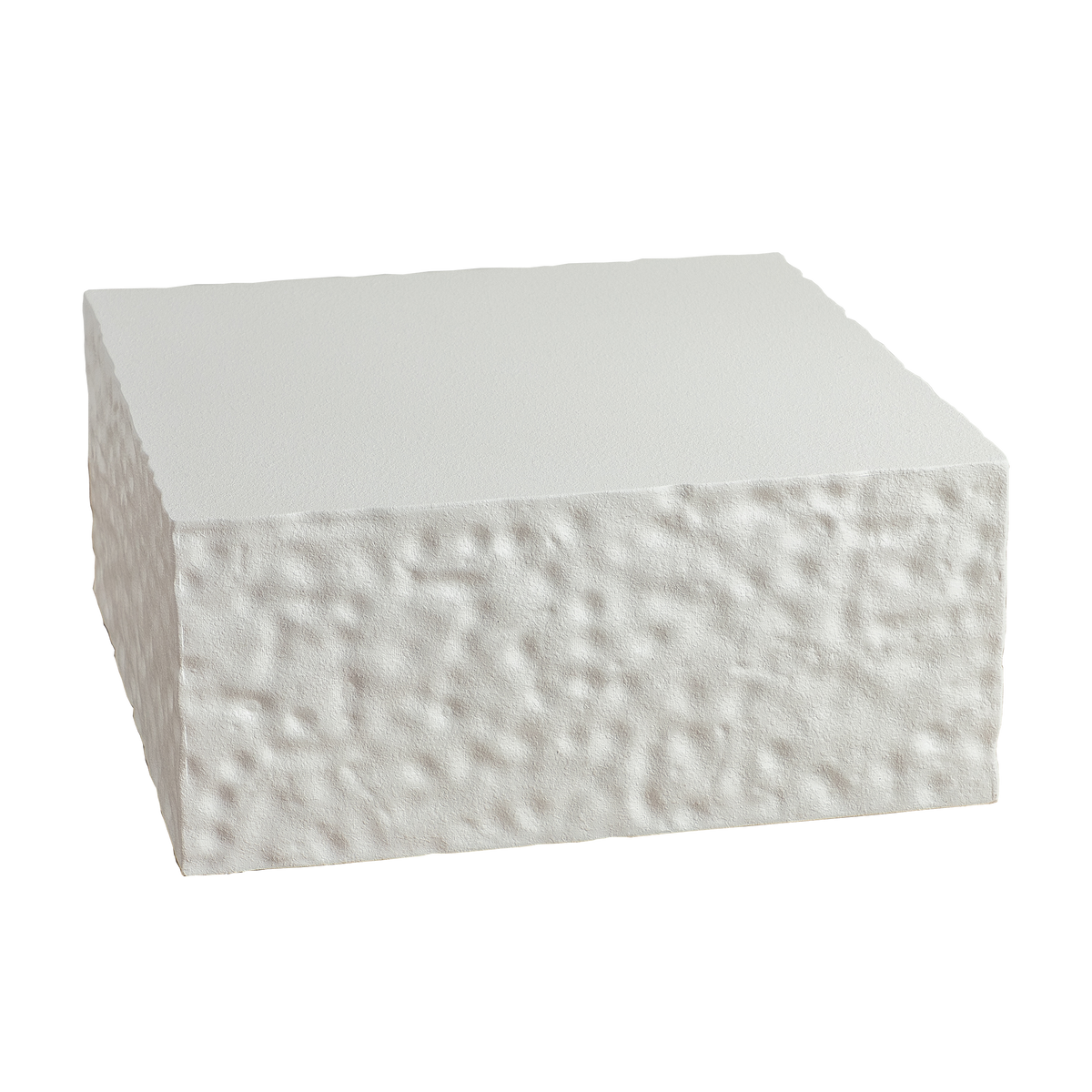 Modern Square Coffee Table with MDF Construction - Creamy White or Walnut