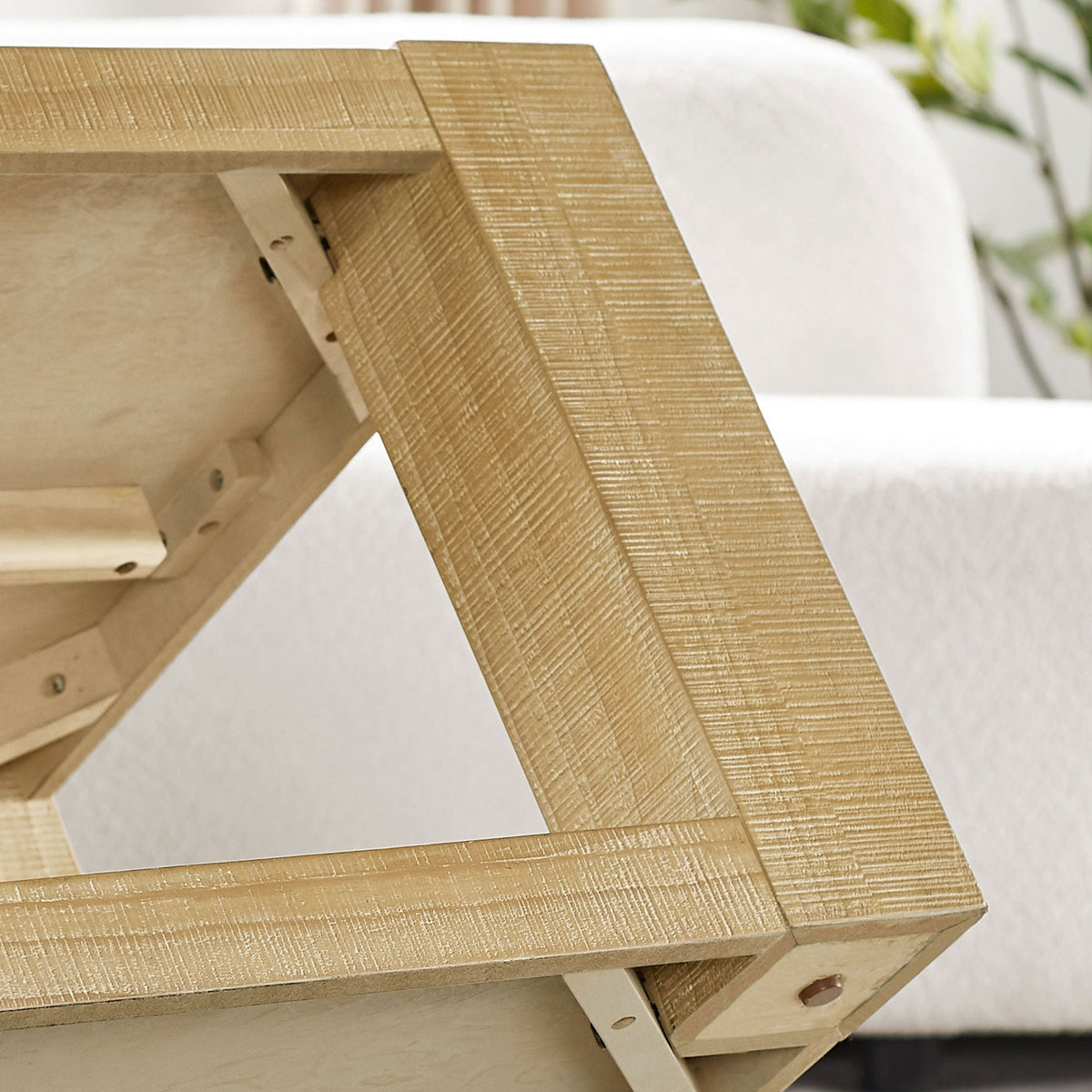 Modern Rectangle Coffee Table Set with Durable MDF Construction - 2-Piece