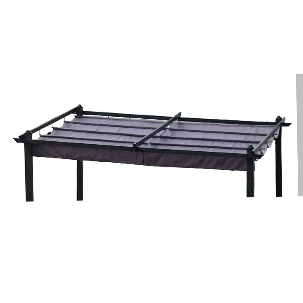 Replacement Canopy Top Cover Fabric for Retractable Pergola - Beige or Dark Gray