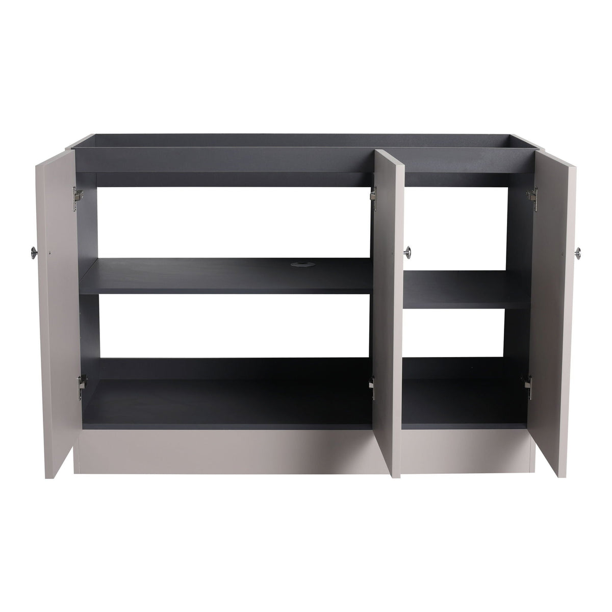 Modern Freestanding Bathroom Vanity with Soft Close Cabinet Doors - Pearl Silver, White, or Dark Green