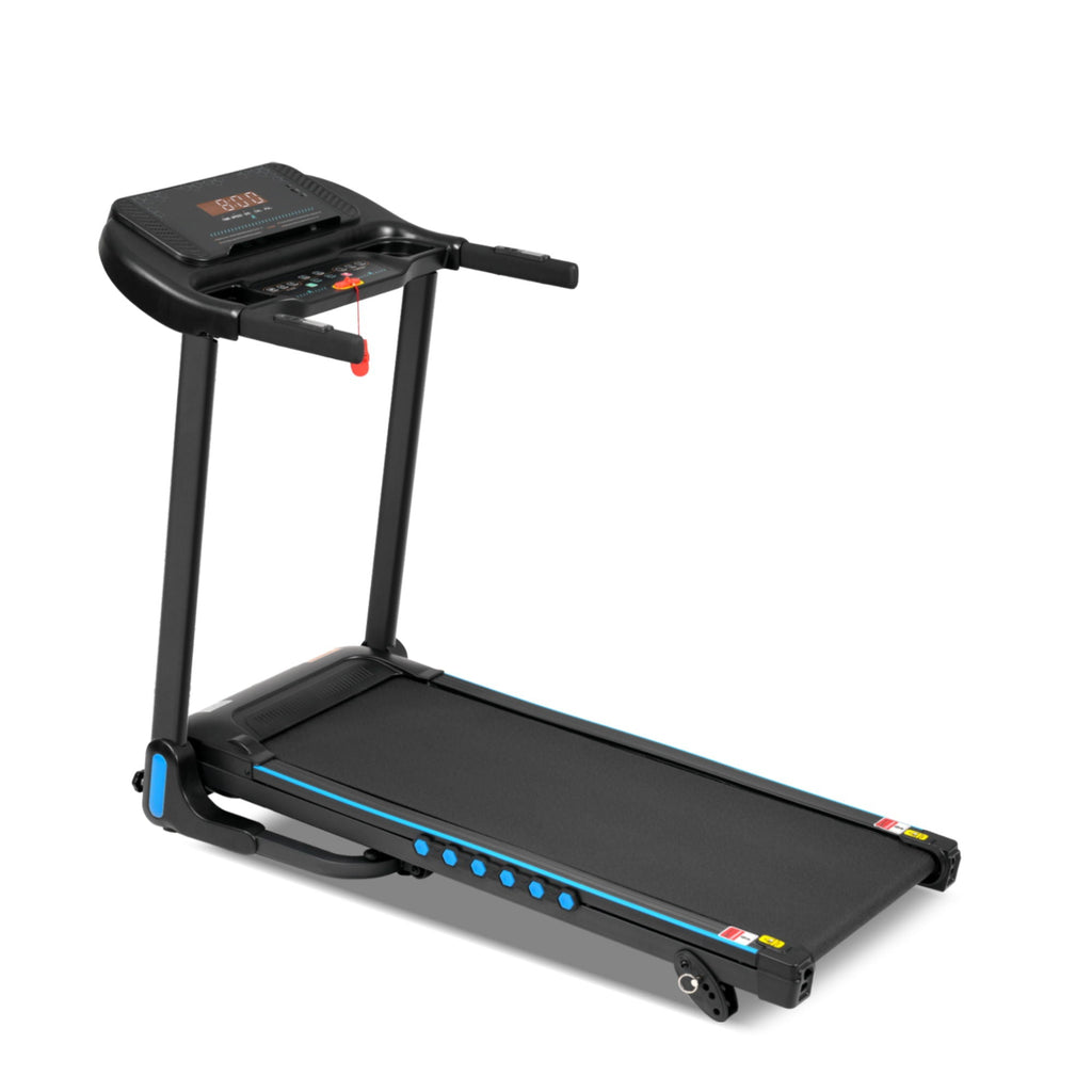 Incline Treadmill For Running & Walking, Hydraulic System Auto Folding With Type C & USB Charge For Android, 10Mph, Bluetooth Speaker - Black