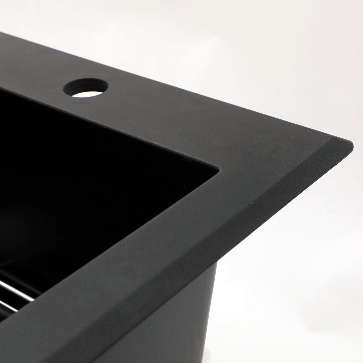Quartz Kitchen Sink with Durable Design - Black or White