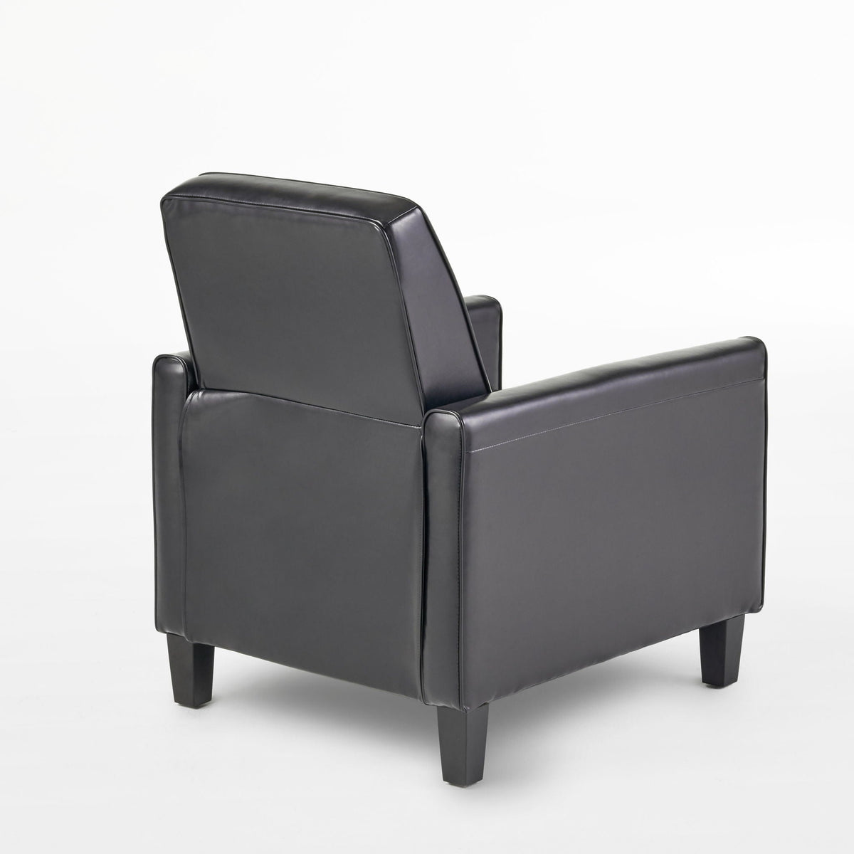 Upholstered Push Back Recliner Chair with Adjustable Recline - Multiple Colors