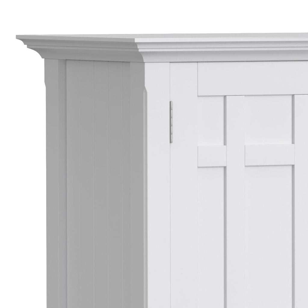 White Sideboard Buffet with Adjustable Storage - 54 in Wide