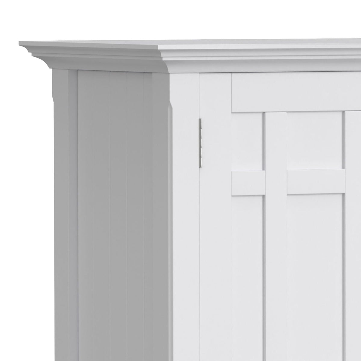 White Sideboard Buffet with Adjustable Storage - 54 in Wide