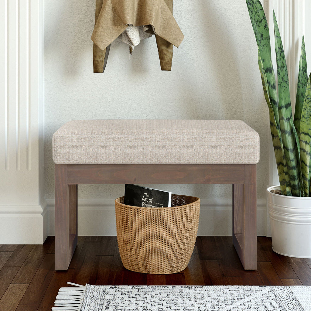 Milltown Upholstered Ottoman Bench with Versatile Design - Multiple Colors