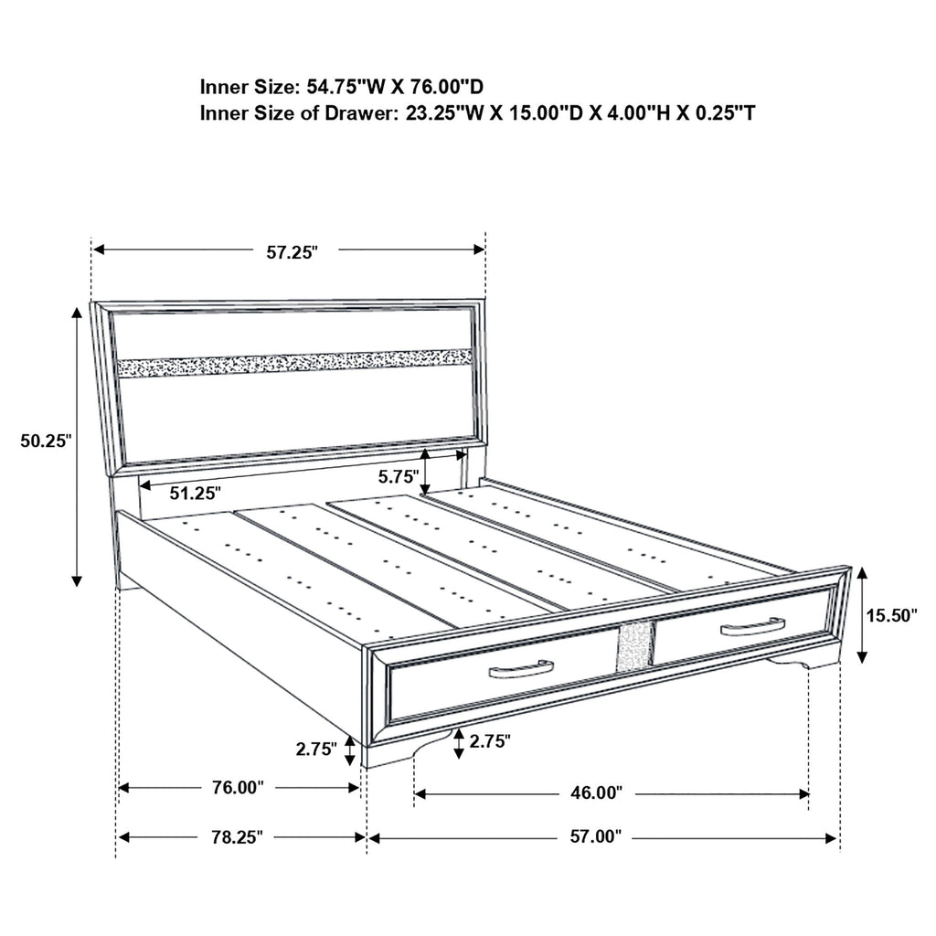 Urbana Storage Panel Bed