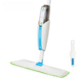 Superfine Fiber Washable Mat Spray Mop With 300Ml Reusable Bottle For Various Floors - Blue