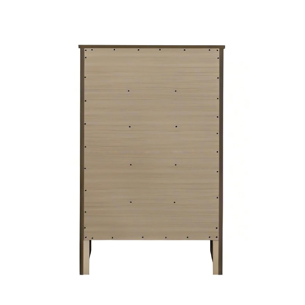 5 Drawer Storage Chest with Metal Hardware - Multiple Colors
