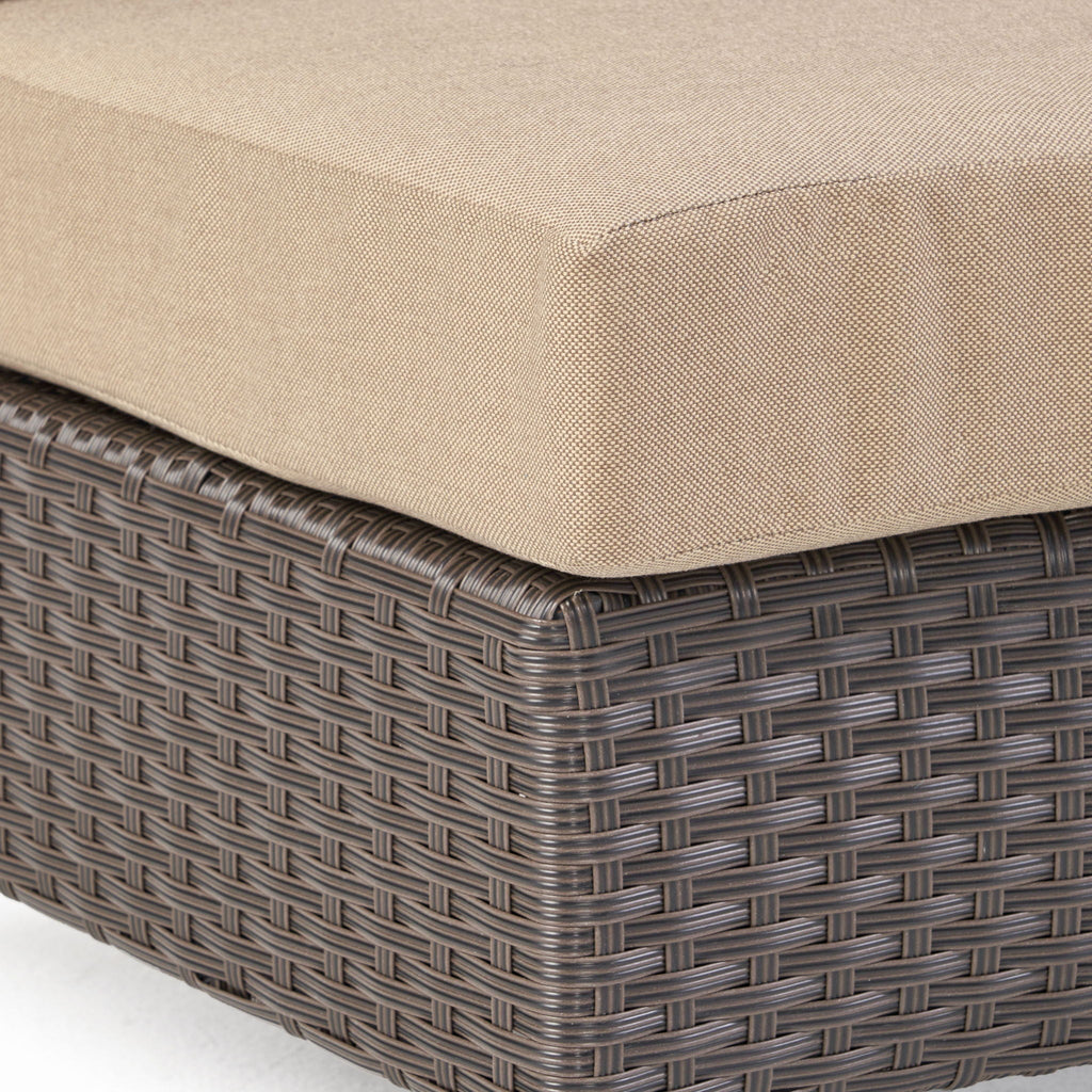 Pt Limon Modern Outdoor Single Sofa with Iron Frame – Pearl Silver or Light Brown