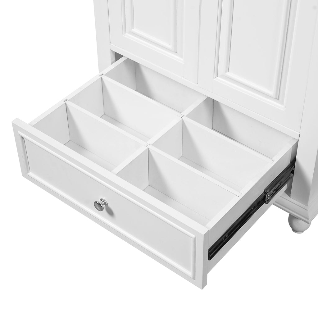 Modern Bathroom Vanity With Sink, Cabinet, And Drawers