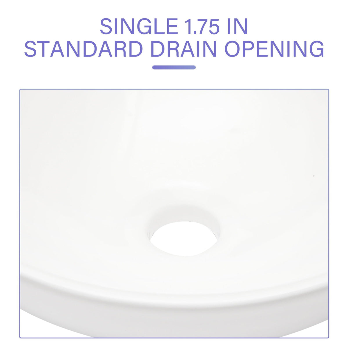 Modern Ceramic Circular Vessel Bathroom Sink